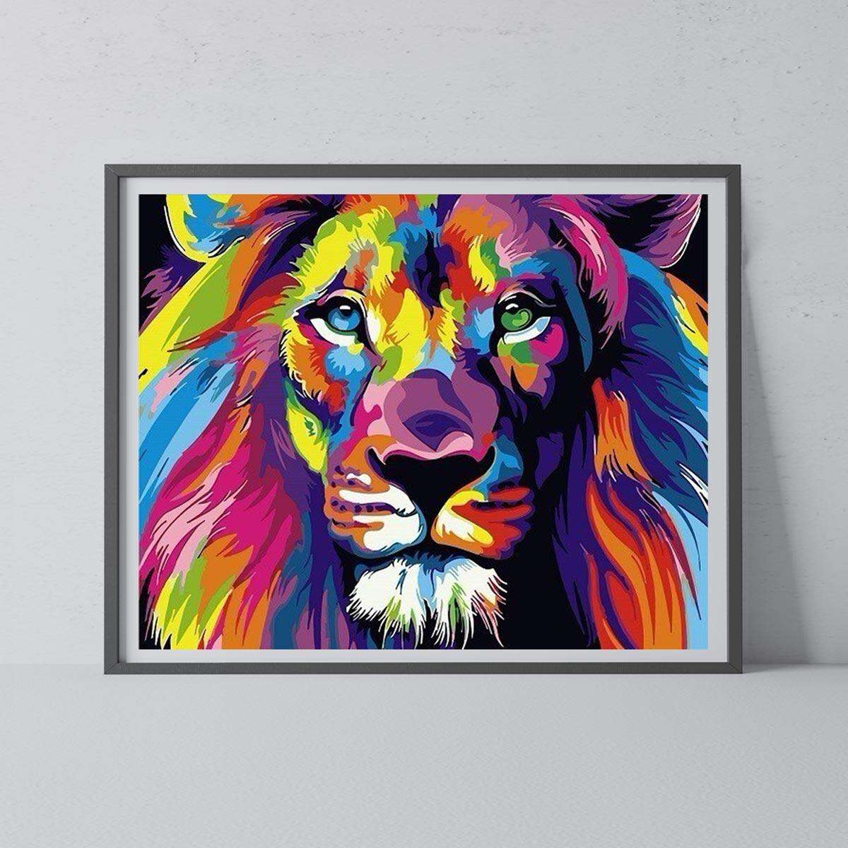 Adult Painting by Numbers - Lion