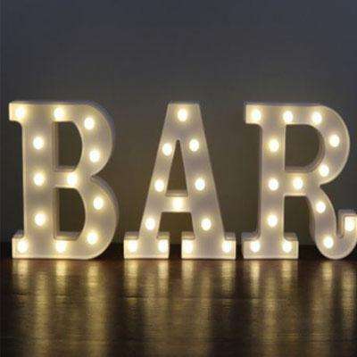 Alphabet Letter LED Light - N