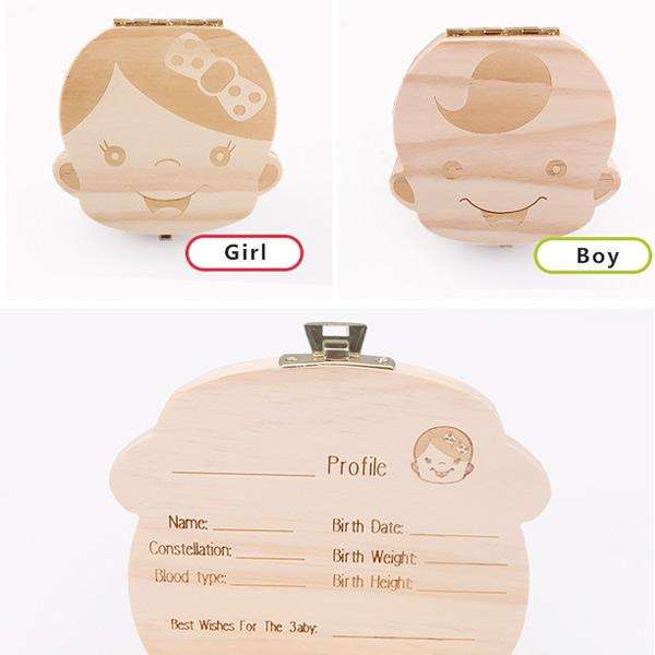 Baby Tooth Keepsake Box - For Girl