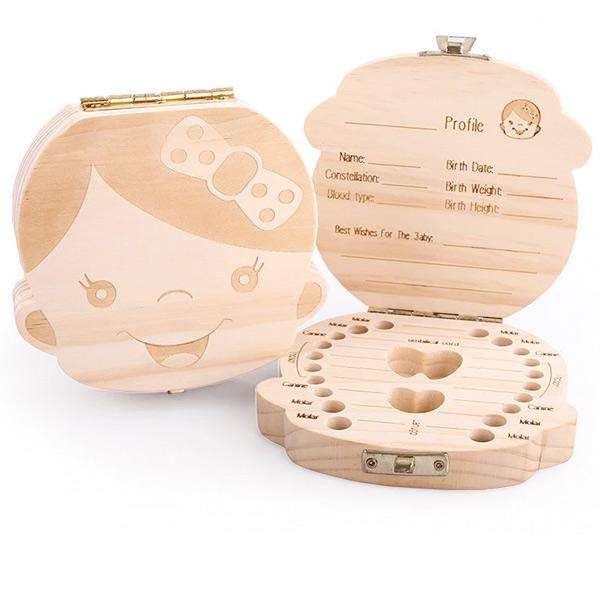 Baby Tooth Keepsake Box - For Girl