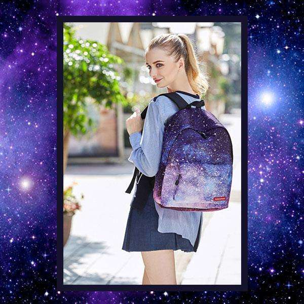 Students Galaxy Backpack - Galaxy Printed