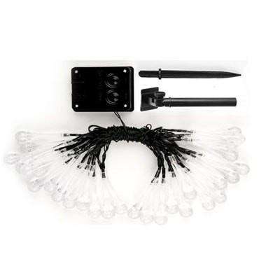 Iconix a 30-LED Solar Raindrop String Fairy Light - Warm White