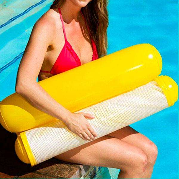 Inflatable Pool Hammock - Sky Blue, Royal Blue, Orange, Yellow or Hot Pink