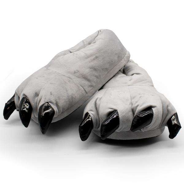 Ladies Adult Dinosaur Slippers - Female / Dark Green