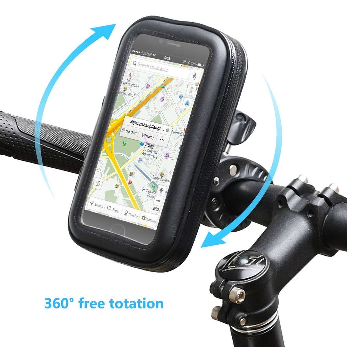 Mobile Device Waterproof Bike Mount - Medium