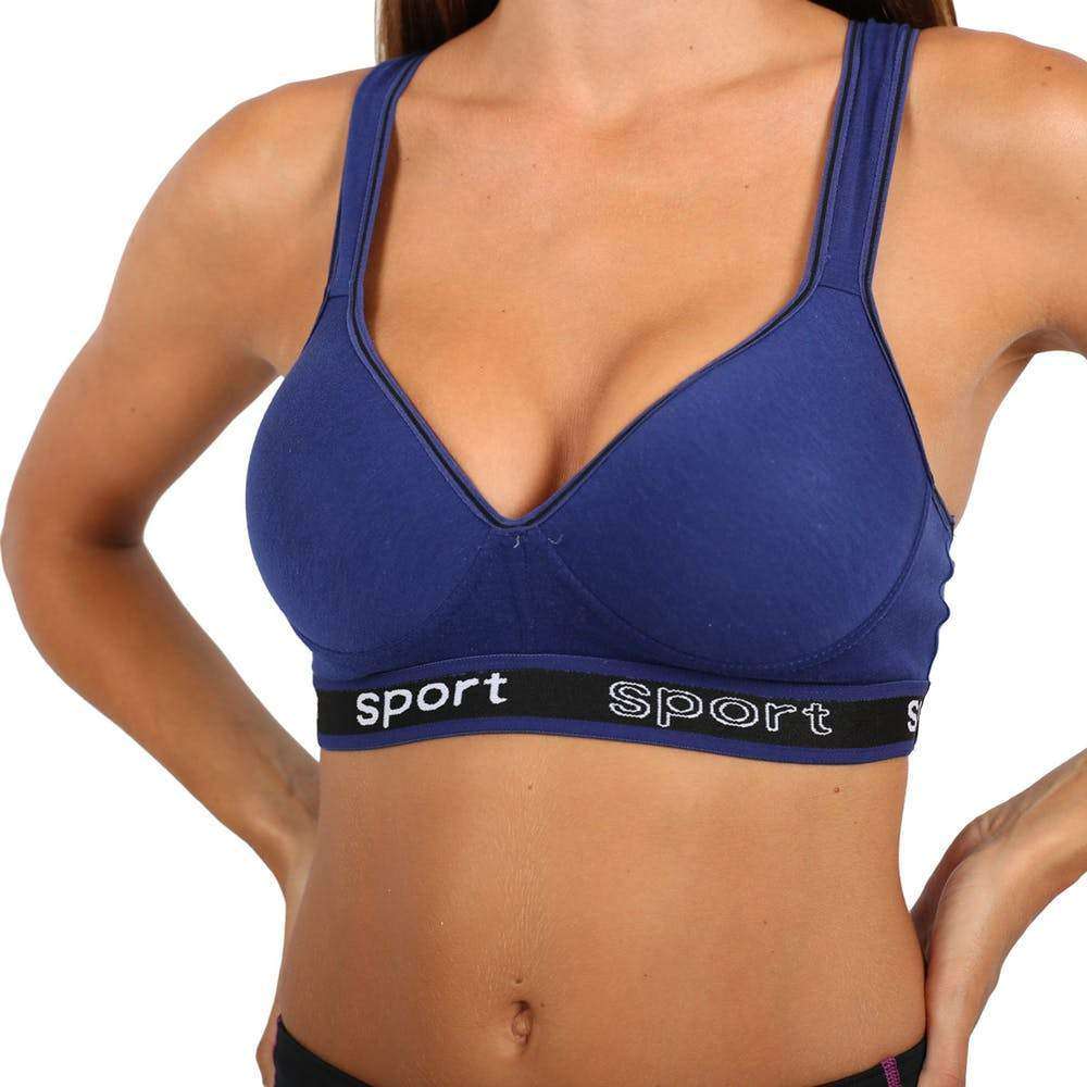 Pack of 6 Colour Wireless Sports Bra's - 8913/8915  (38B/40D/40C Available) - 40D