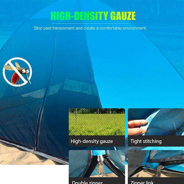 Pop-Up Beach and Camping Tent with Mesh Cover