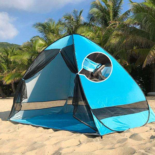 Pop-Up Beach and Camping Tent with Mesh Cover