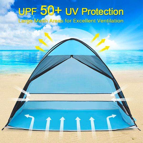Pop-Up Beach and Camping Tent with Mesh Cover