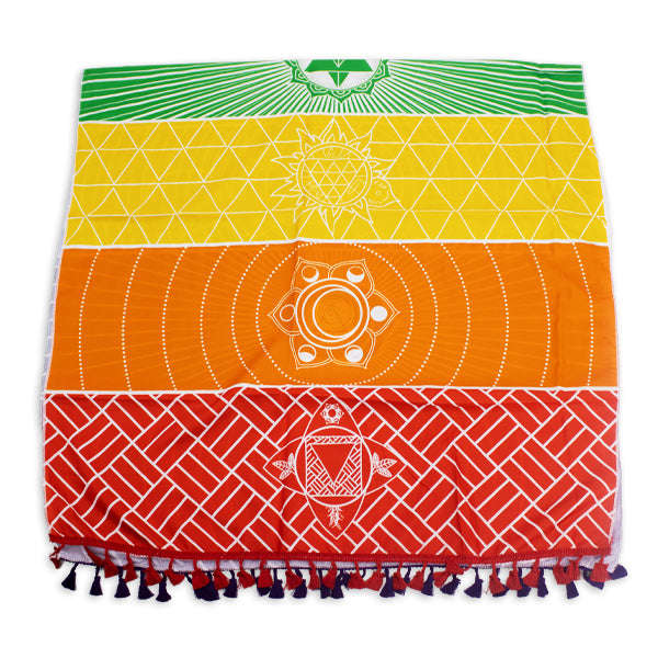 Rainbow Stripes Tapestry Beach Yoga,  Beach Throw
