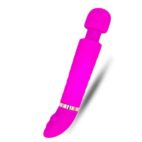 Rechargeable Magic AV Wand Massager G Spot Dildo Stick Vibrator - Pink