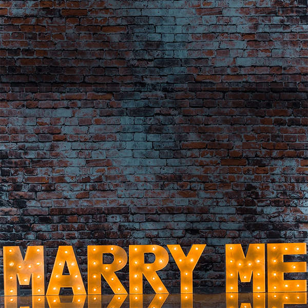 Set of Letter Marry Me Lights