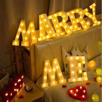 Set of Letter Marry Me Lights