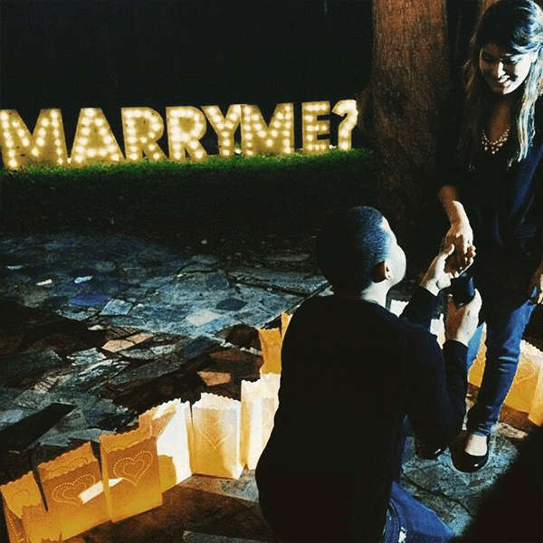 Set of Letter Marry Me Lights