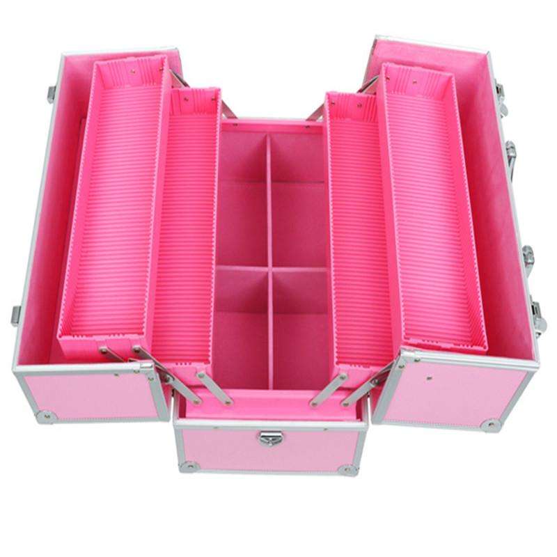 Train Case Cosmetic Organizer Box 7400 - Black