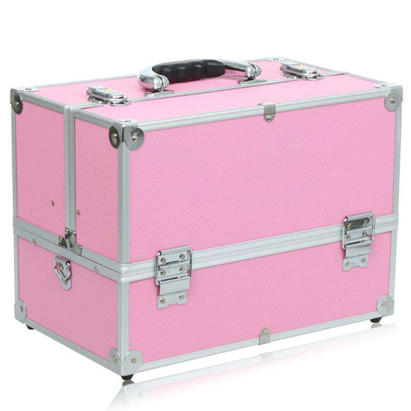 Train Case Cosmetic Organizer Box 7400 - Black