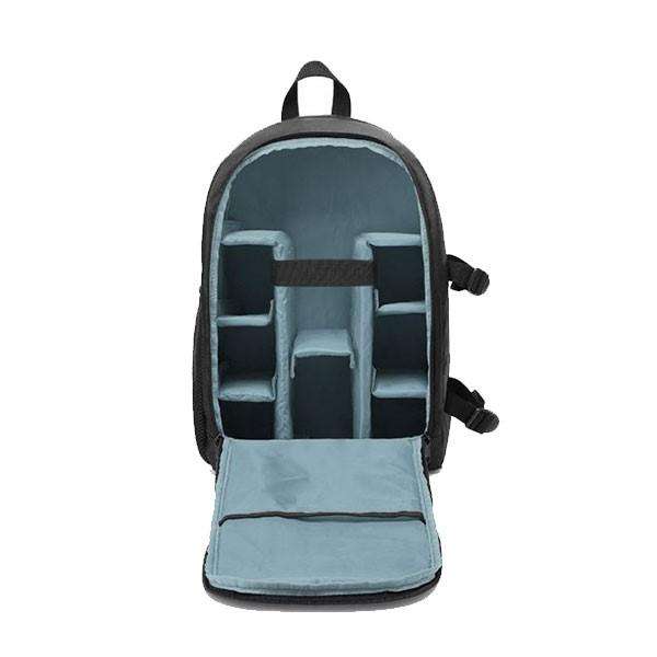 Water-Resistant Breathable Camera Backpack with Tripod Strap - Grey
