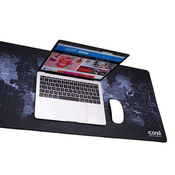 World Map Full Desk Coverage Gaming and Office Mouse Pad