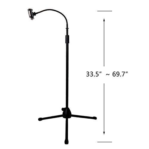 Rumcent Tripod Gooseneck Phone Floor Stand,Tripod Stand Phone Mount Holder Selfie Stick Compatib...