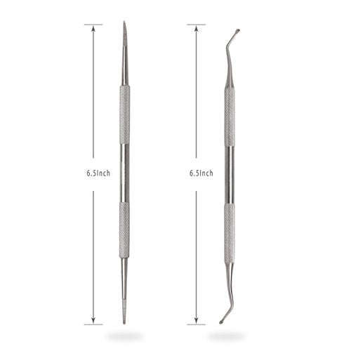 ZIZZON Ingrown Toenail File and Lifter Double Sided Professional Surgical Grade