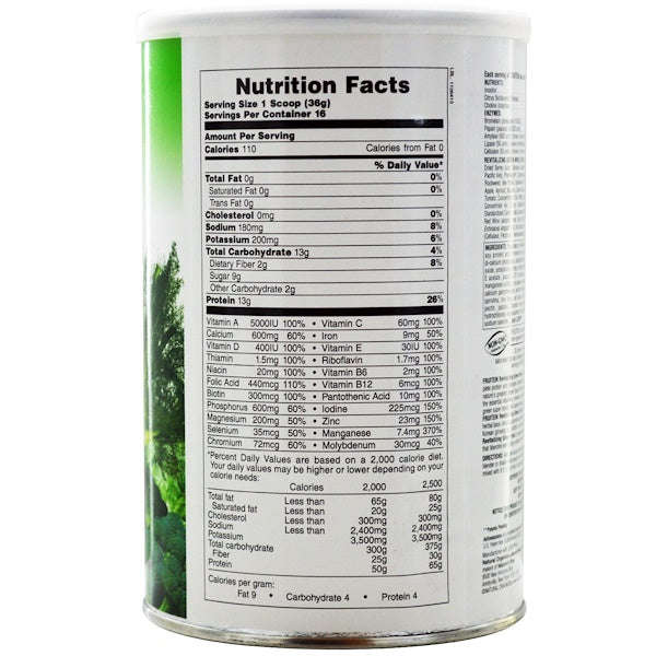 Nature's Plus, Fruitein High Protein Energy Shake, Revitalizing Green Foods, 1.3 lbs (576 g)