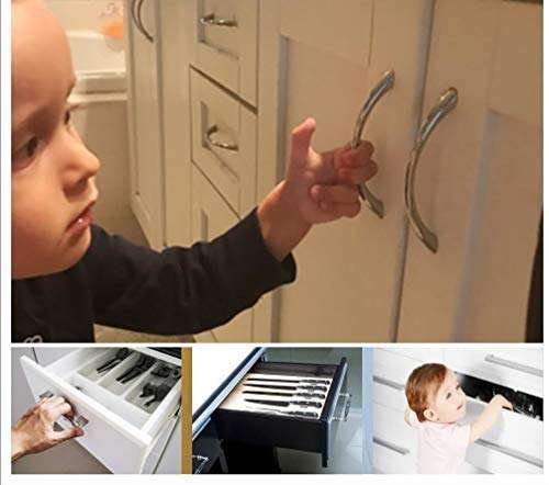 Eco-Baby Child Safety Magnetic Cabinet and Drawer Locks for Proofing Kitchen 12 Pack Child Latches