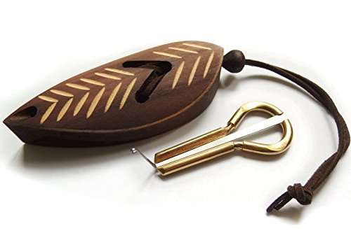 Jew's Harp by P.Potkin in a Dark Wooden Case (Mouth Musical Instrument)