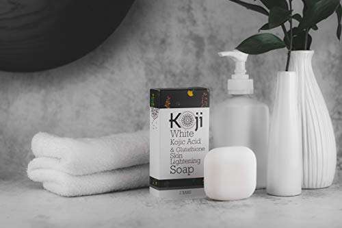 Kojic Acid & Glutathione Skin Lightening Soap (2.82 oz / 2 Bars) - Brightening & Bleaching Skin T...