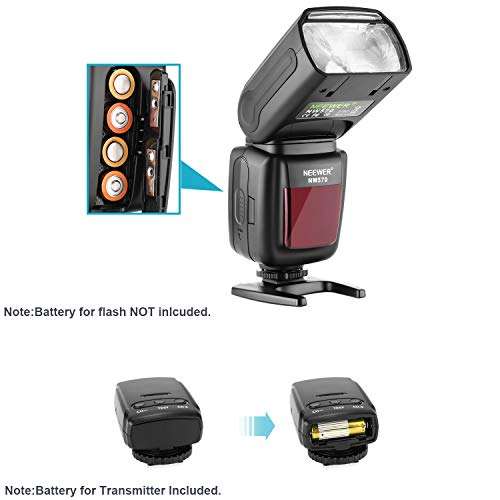 Neewer Flash Speedlite with 433MHz Wireless System and 16 Channel RT Transmitter for Canon Nikon ...
