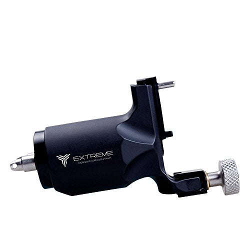 Dragonhawk Extreme Rotary Tattoo Machine Carbon Steel Machine for Tattoo Artists (Black)