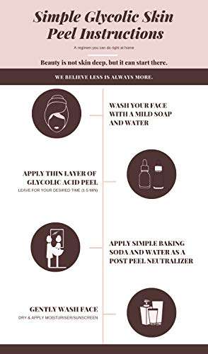 Glycolic Acid Peel 70% - Pro Skin Peel - Skin Lightening, Age Defying, Erase Wrinkles, Large Pore...