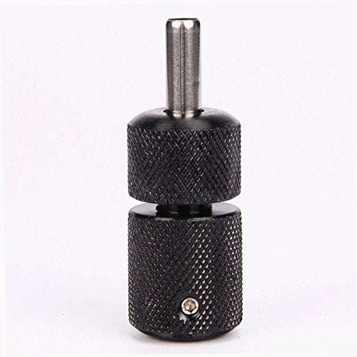 Tattoo Grip 25mm Black Aluminum Alloy Self Lock Tattoo Grips with Gray Silicone Grip Cover Tattoo...