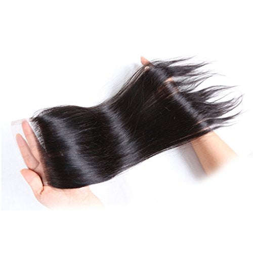 Brazilian Straight Lace Closure Free Part 4X4 Closure 100% Unprocessed Human Virgin Hair Lace Clo...