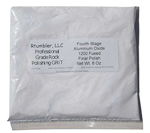 Rock Tumbler Grit for 15 pound Tumbler With 1 Pound Plastic Buffering Pellets