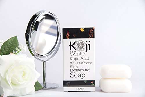 Kojic Acid & Glutathione Skin Lightening Soap (2.82 oz / 2 Bars) - Brightening & Bleaching Skin T...