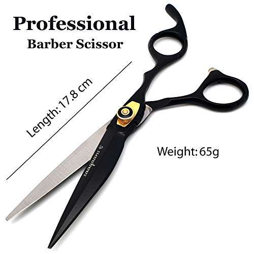 Saaqaans MSS-01 Professional Hairdresser Scissors Set - Package includes Barber Scissor, Thinning...