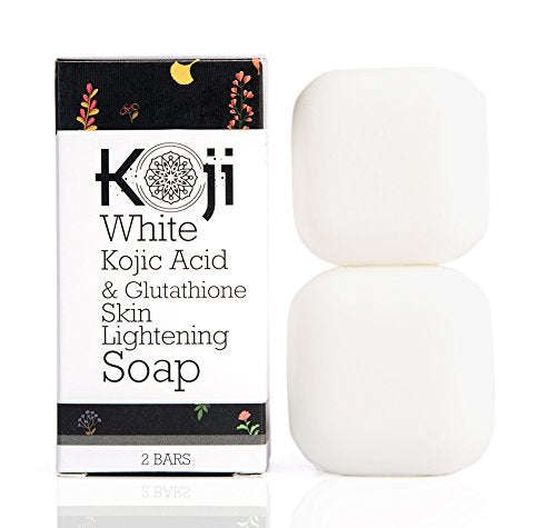 Kojic Acid & Glutathione Skin Lightening Soap (2.82 oz / 2 Bars) - Brightening & Bleaching Skin T...