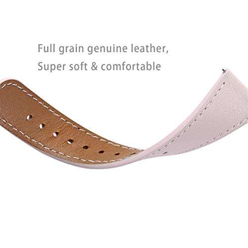 WFEAGL for Fitbit Versa Bands, Top Grain Leather Band Replacement Strap for Fitbit Versa Fitness ...