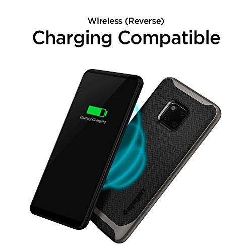 Spigen [Neo Hybrid] [Gunmetal] Case for Huawei Mate 20 PRO, Hybrid Protection Hard PC Frame Flexi...