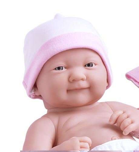 Berenguer Dolls 18543_La Newborn 8 Piece Layette gift set, 14-inch , Pink