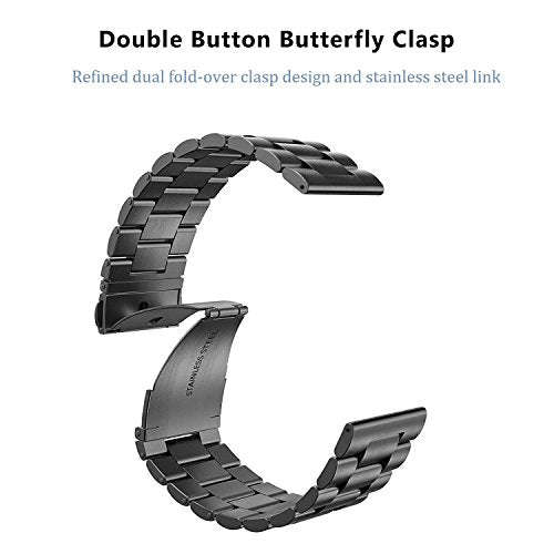 VIGOSS Samsung Galaxy Watch 46mm/Gear S3 Frontier/Classic Watch Strap Band, 22mm Metal Stainless ...