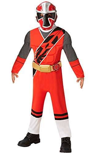 Rubie's Official Power Rangers, Ninja Steel Costume - Red Ranger Childs Deluxe Costume Medium, 5-...