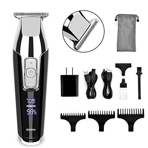 RENPHO Cordless Hair Clippers Beard Trimmer Hair Trimmer Rechargeable Hair Cutting Kit for Men...