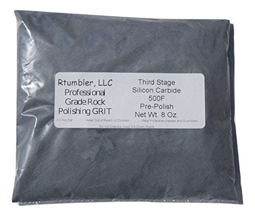 Rock Tumbler Grit for 15 pound Tumbler With 1 Pound Plastic Buffering Pellets