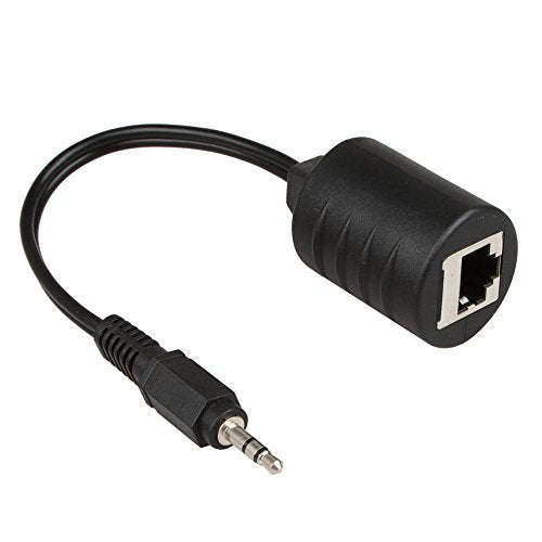 LINESO 3.5mm Stereo To RCA Red White Audio Balun Extender Over Cat5