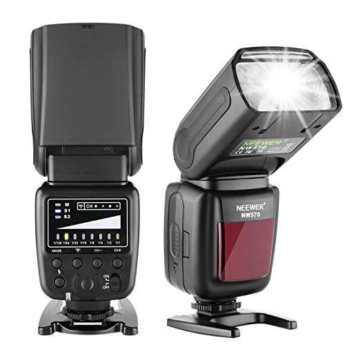 Neewer Flash Speedlite with 433MHz Wireless System and 16 Channel RT Transmitter for Canon Nikon ...