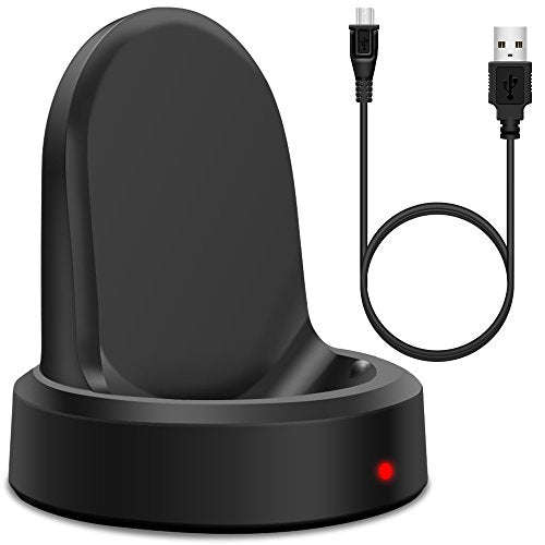 Wireless Charger for Samsung Gear S3, Frontier and Classic, AFUNTA Charging Dock Cradle with USB ...