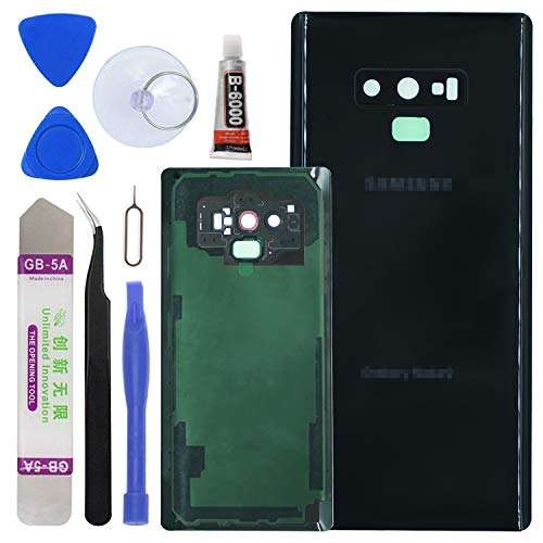 LUVSS Rear Glass Assembly for [Samsung Galaxy Note 9] N960 Back Glass Panel Cover Case Housing Re...