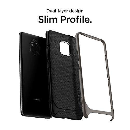 Spigen [Neo Hybrid] [Gunmetal] Case for Huawei Mate 20 PRO, Hybrid Protection Hard PC Frame Flexi...