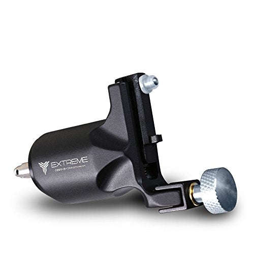 Dragonhawk Extreme Rotary Tattoo Machine Carbon Steel Machine for Tattoo Artists (Black)